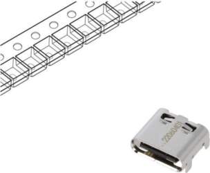MOLEX Connector: USB C; socket; on