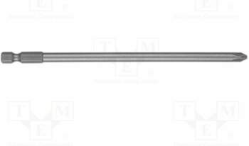 NEO TOOLS Screwdriver bit; Phillips; PH2