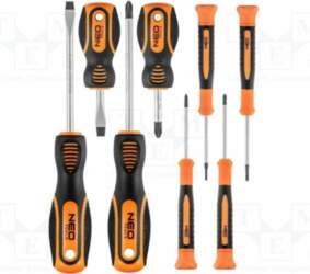NEO TOOLS Screwdriver: universal-set; Phillips,slot