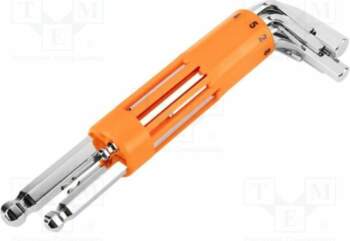 NEO TOOLS Wrench: hex key-set; spherical