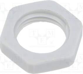 Nut; M16; 22mm; light grey; Thread: