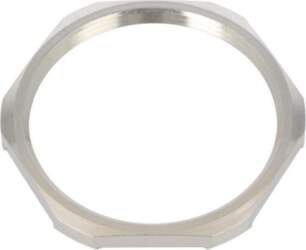 Nut; with earthing; PG42; brass; Thk: