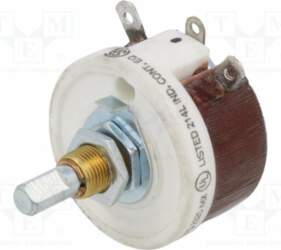 OHMITE Potentiometer: shaft; 125Ω; single turn