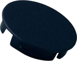 OKW Cap; ABS; black; push-in; round