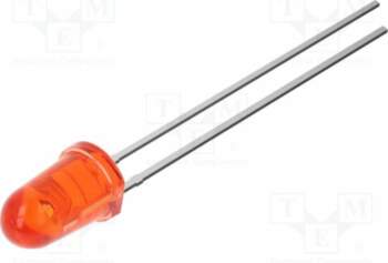 OPTOSUPPLY LED; red; 5mm; 7000mcd; 30°