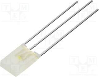 OPTOSUPPLY LED; white,red; rectangular; 2x5x7mm