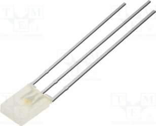 OPTOSUPPLY LED; white warm,red; rectangular