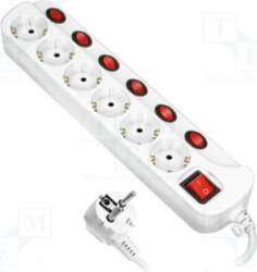 ORNO Plug socket strip: protective; Sockets: