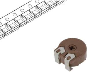 PIHER Potentiometer: mounting; 100kΩ; single turn