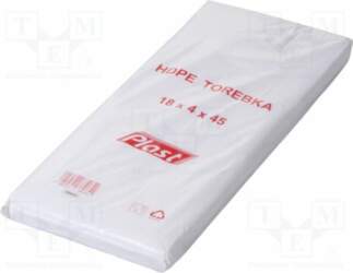 Plastic bag; L: 450mm; Width: 180mm