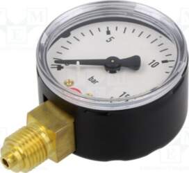 PNEUMAT Manometer; 0÷16bar; bottom connection; Thread: