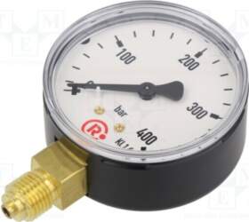 PNEUMAT Manometer; 0÷400bar; bottom connection; Thread: