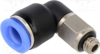 PNEUMAT Push-in fitting; angled; -0.95÷10bar