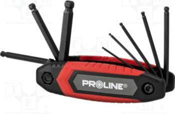 PROLINE Wrench: hex key-set; spherical; 8pcs