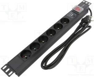 QOLTEC Plug socket strip: protective; Sockets: