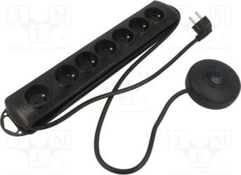 QOLTEC Plug socket strip: protective; Sockets: