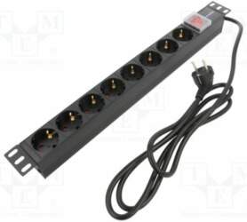 QOLTEC Plug socket strip: protective; Sockets:
