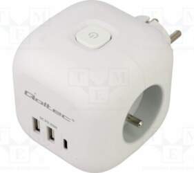 QOLTEC Plug socket strip: supply; Sockets: