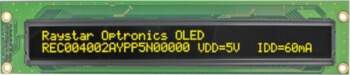 RAYSTAR OPTRONICS Display: OLED; alphanumeric; 40x2