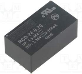 RECOM Converter: DC/DC; Uin: 4.5÷36VDC