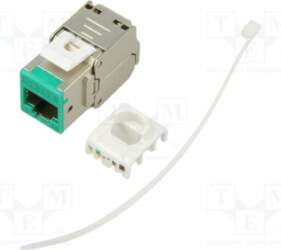 RJ45 module; Keystone; RJ45 socket; silver