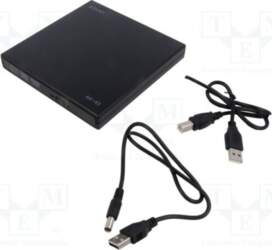 SAVIO External DVD drive; black; USB