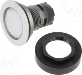 SCHLEGEL Switch: push-button; 22mm; silver; depending