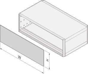 Schroff RatiopacPRO EMC Front Panel, Slotted