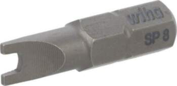 Screwdriver bit; spanner; SP8; 1/4"; Overall