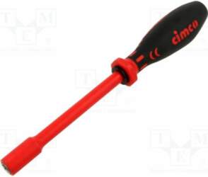 Screwdriver: insulated; 6-angles socket; HEX 8mm