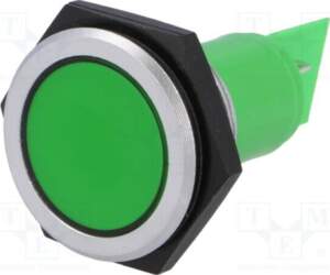 SIGNAL-CONSTRUCT Indicator: LED; flat; green; 24÷28VDC