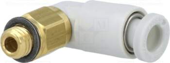 SMC Push-in fitting; threaded,angled 90°