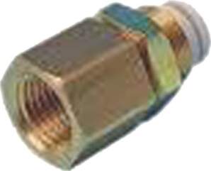 SMC Push-in fitting; threaded,straight; -1÷10bar