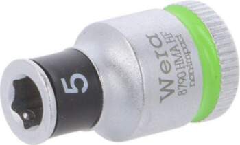 Socket: 6-angles; socket spanner; HEX 5mm