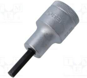 Socket: hex key-bit; HEX 5mm; 1/2"