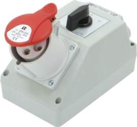 SPAMEL Switch socket; IP44; wall mount