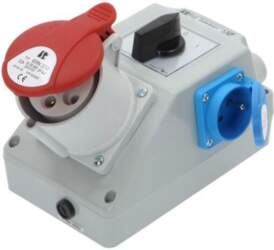 SPAMEL Switch socket; IP44; wall mount