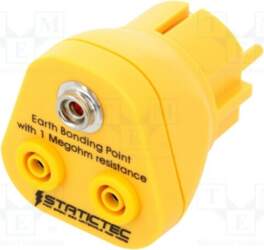 STATICTEC Earthing plug; ESD; 1MΩ |