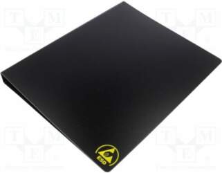 STATICTEC Ring binder; ESD; A4; black