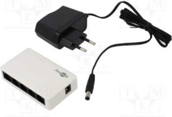 Switch Ethernet; DC socket,RJ45 socket