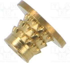 TAPPEX Threaded insert; brass; M2,5