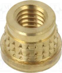 TAPPEX Threaded insert; brass; M3,5