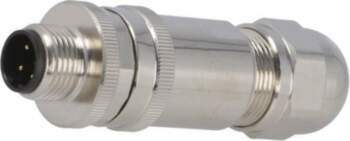 TE CONNECTIVITY Connector: M12; plug; PIN: