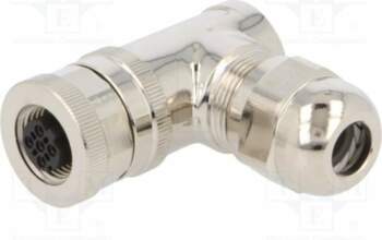 TE CONNECTIVITY Connector: M12; plug; PIN: