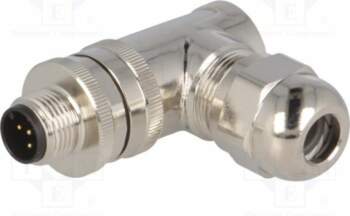 TE CONNECTIVITY Connector: M12; plug; PIN: