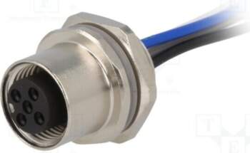 TE CONNECTIVITY Connector: M12; socket; PIN: