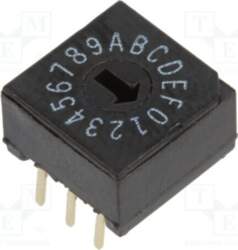 TE CONNECTIVITY Encoding switch; HEX/BCD; Pos: