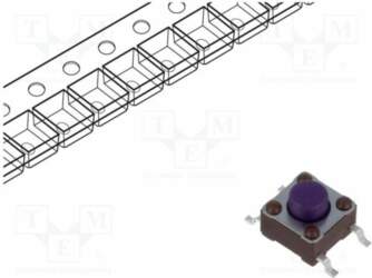 TE CONNECTIVITY Microswitch TACT; SPST-NO; Pos: