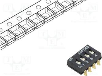 TE CONNECTIVITY Switch: DIP-SWITCH; Poles number:
