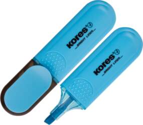 Teksta marķieris KORES BRIGHT LINER zils